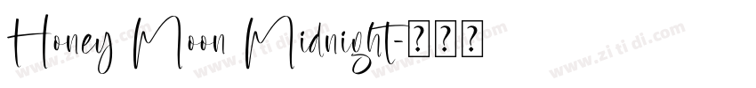 Honey Moon Midnight字体转换